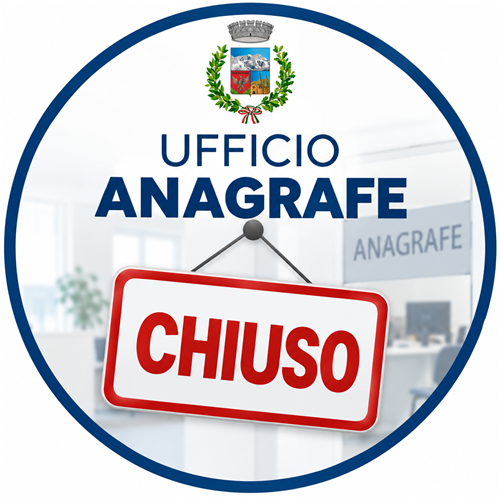 Chiusura Ufficio Anagrafe dal giorno 8 Settembre 2026 al giorno 11 Settembre 2026 compreso